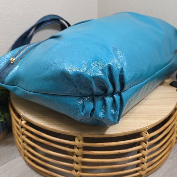 Coach Poppy Patent Leather Large Tote - Picture 8 of 13